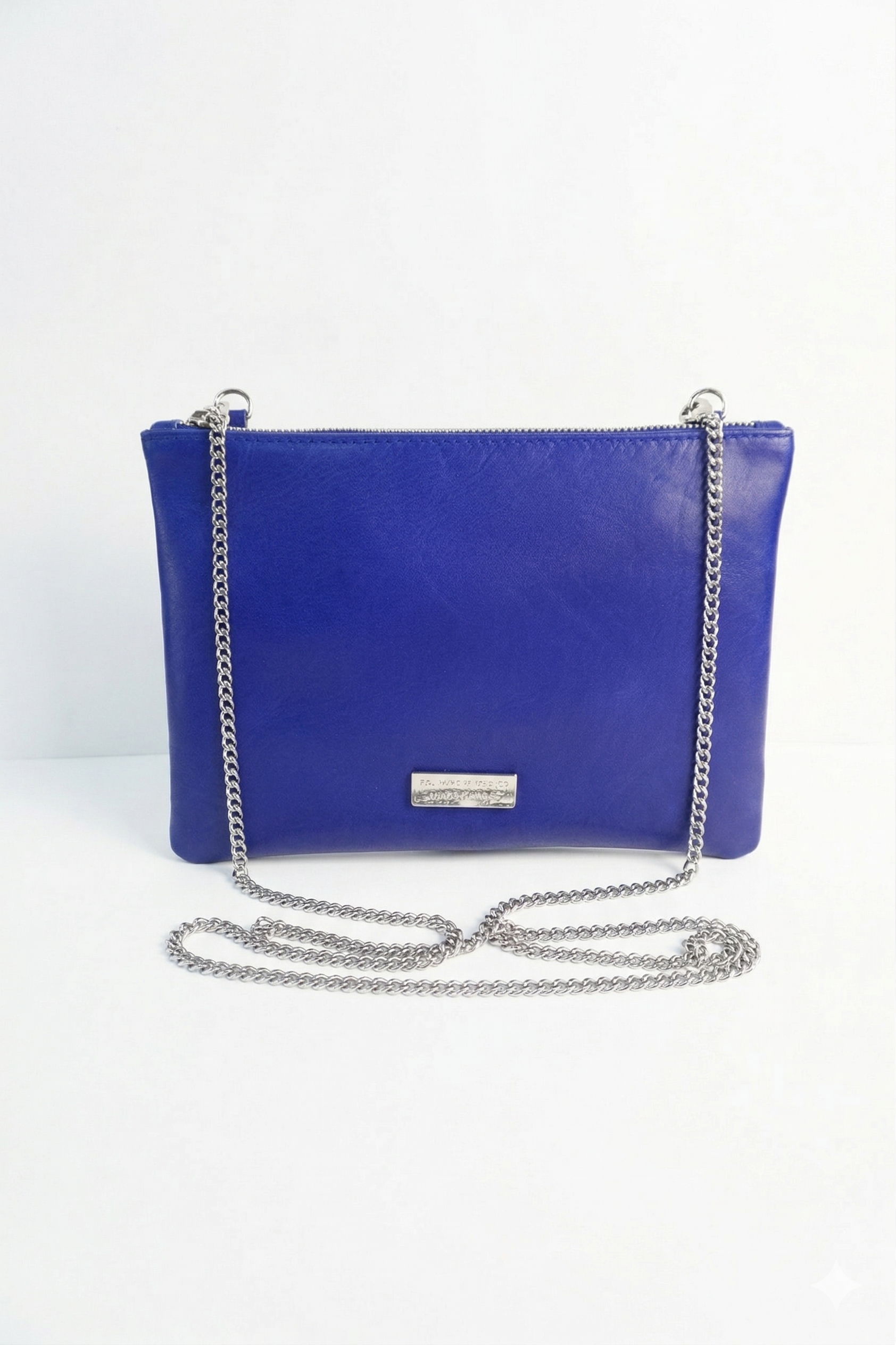 Leather Clutch Bag – Ocean Blue