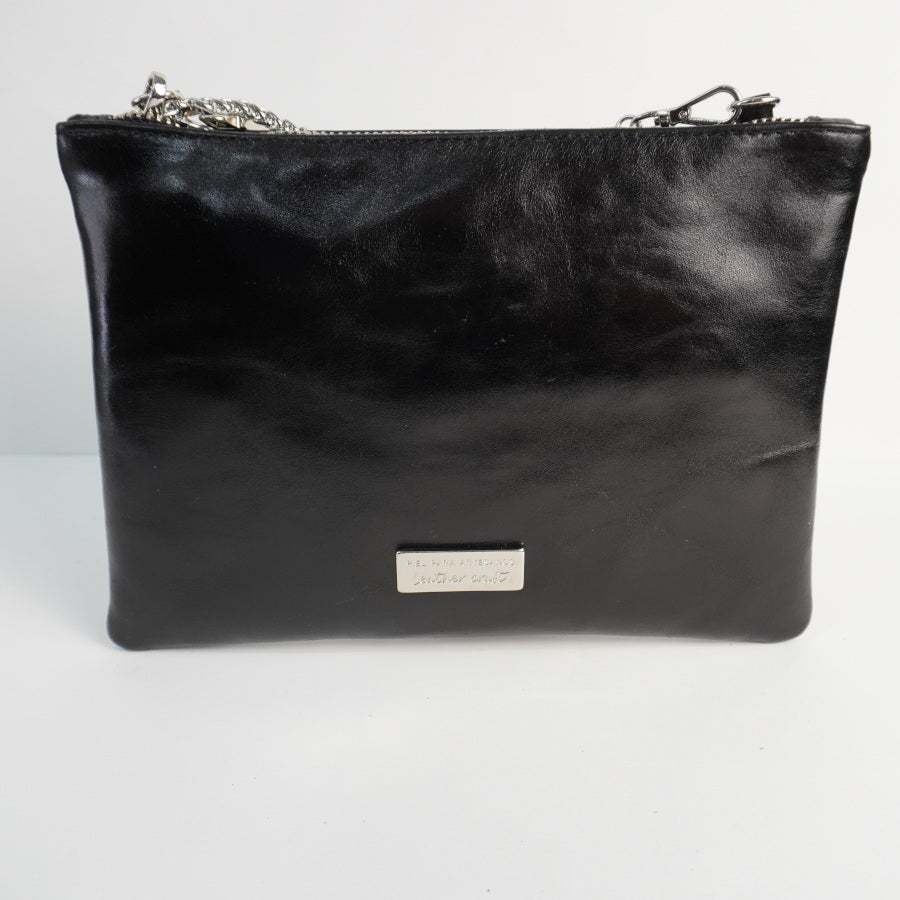 Leather Clutch Bag – Waxed Black