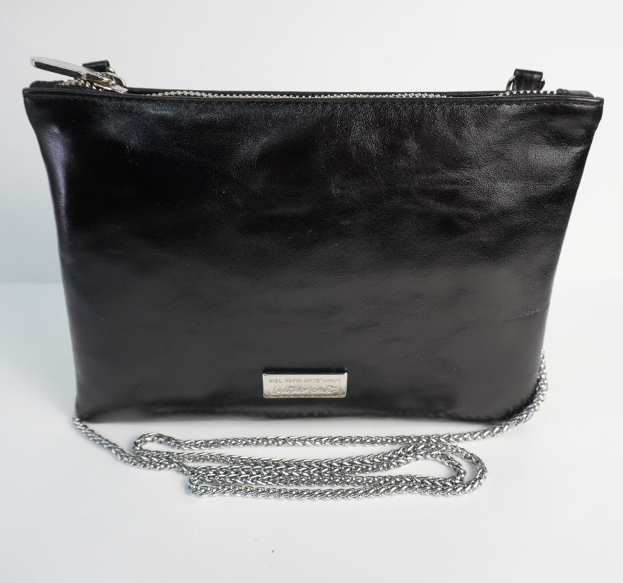 Leather Clutch Bag – Waxed Black