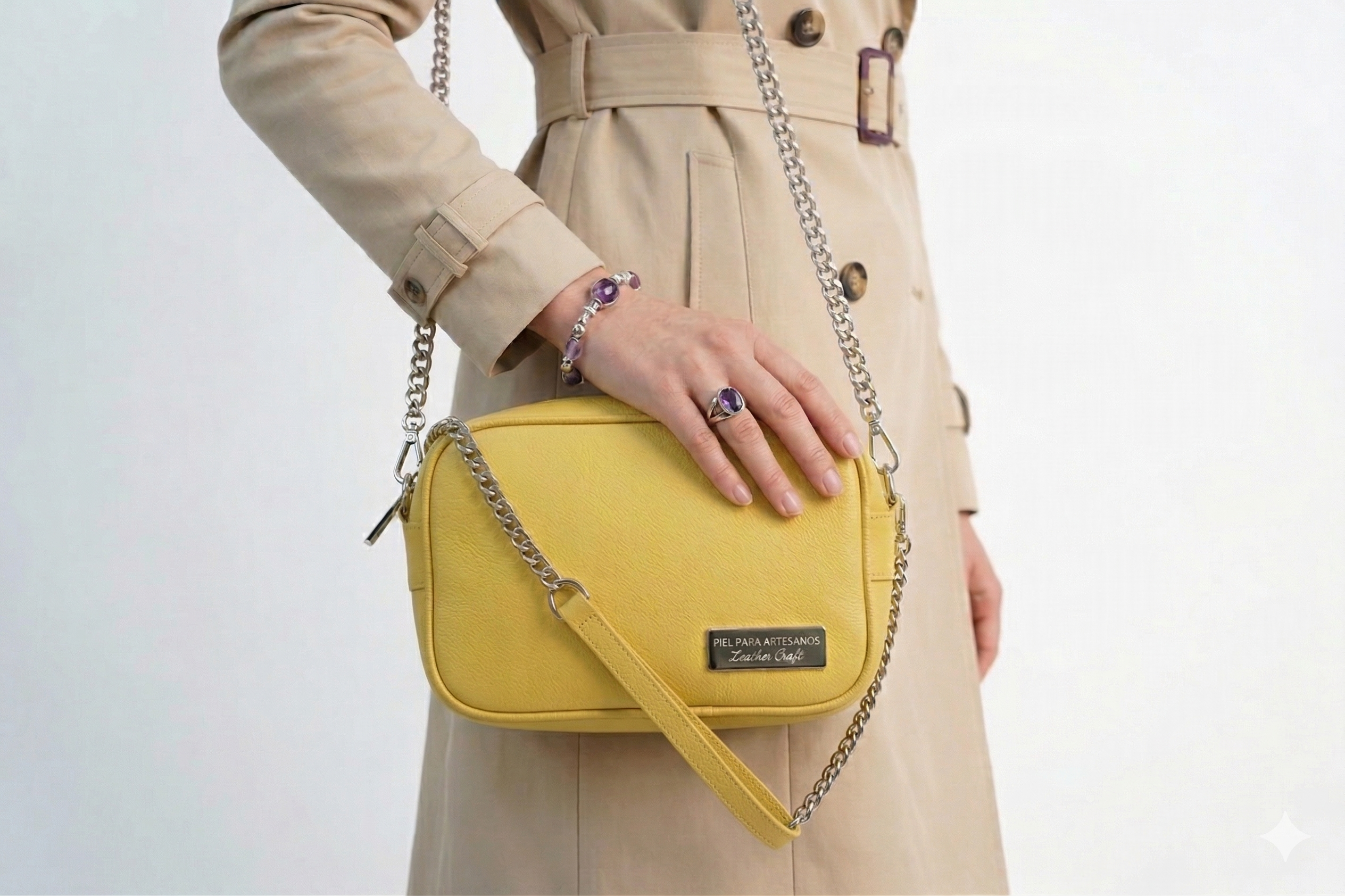 Soft Leather Crossbody Bag – Yellow Edition
