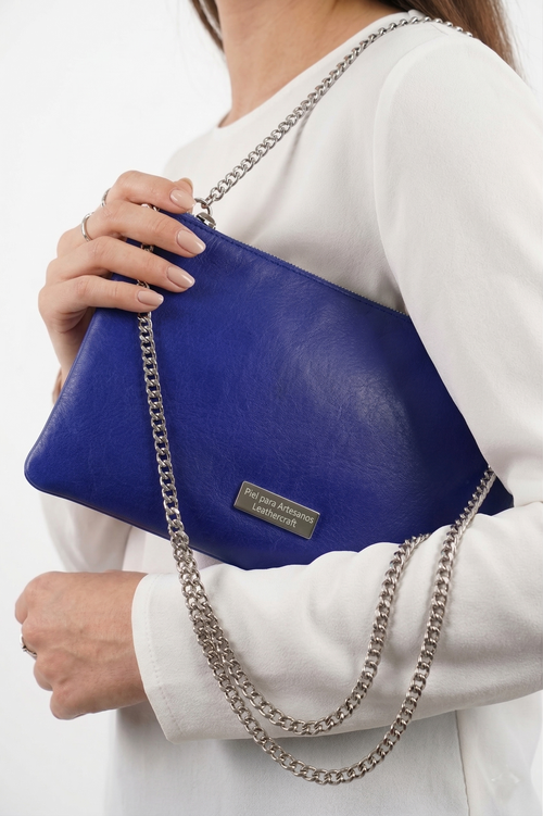 Leather Clutch Bag – Ocean Blue