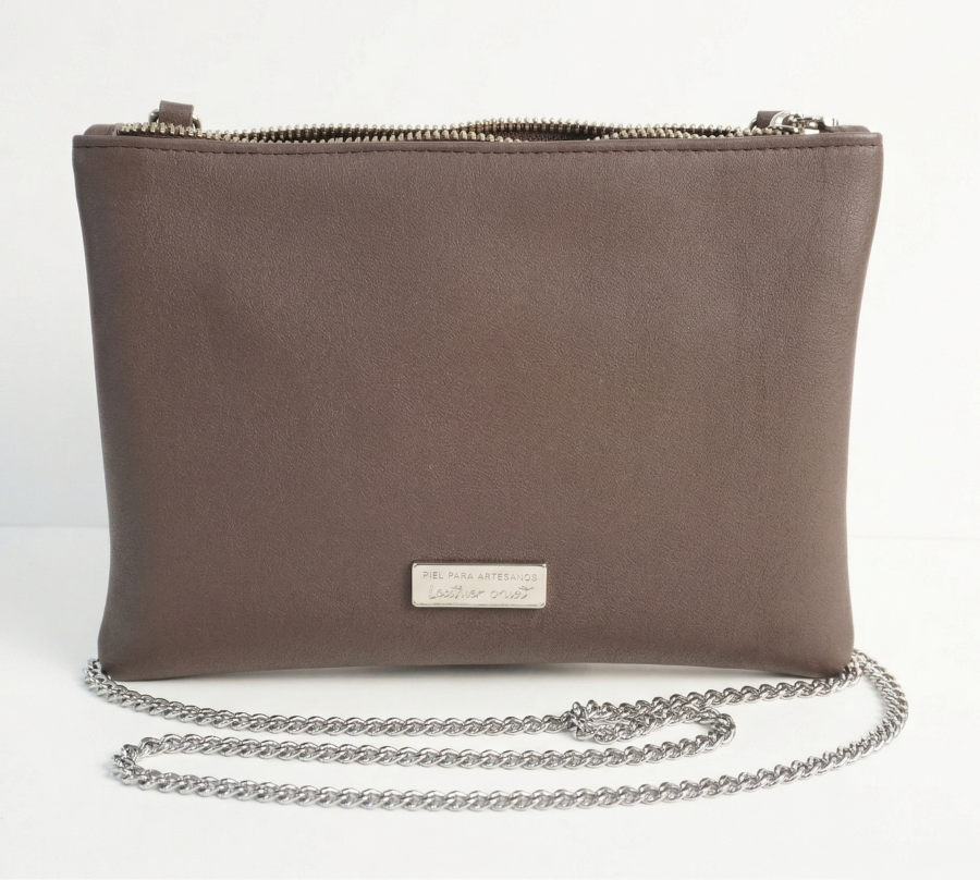 Leather Clutch Bag – Mocha